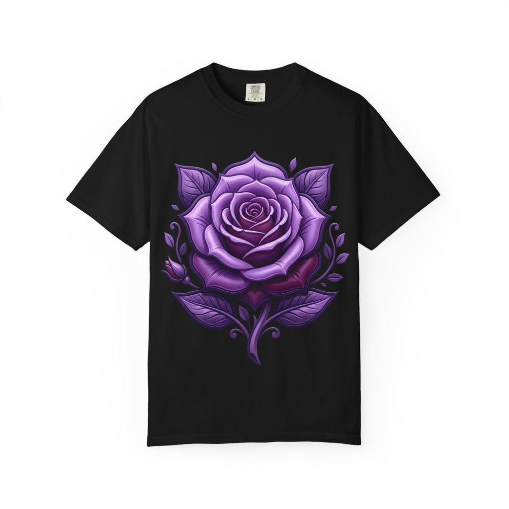 Purple Rose Graphic T-Shirt