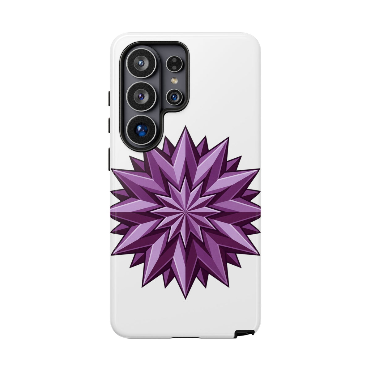 Purple Geometric Star Phone Case