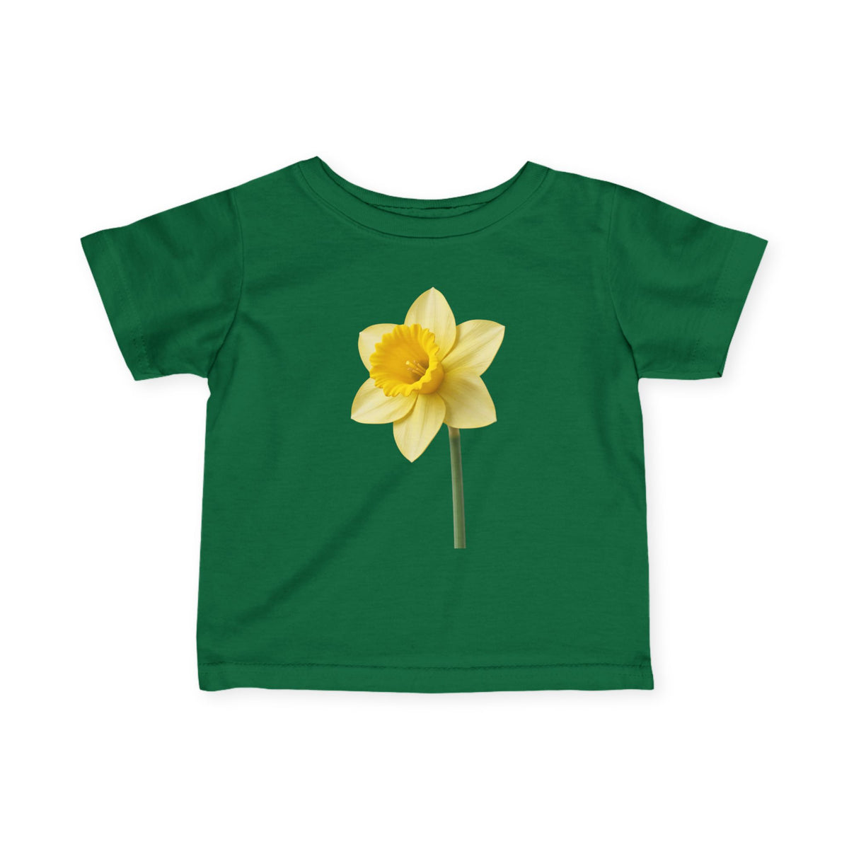 Infant Tee — Yellow Daffodil Floral Baby Shirt