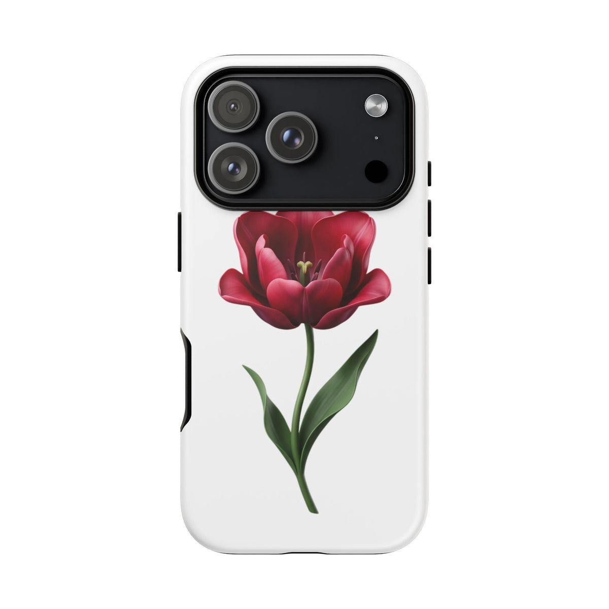 Tulip Floral Tough Phone Case – Protective Blossom iPhone Cover