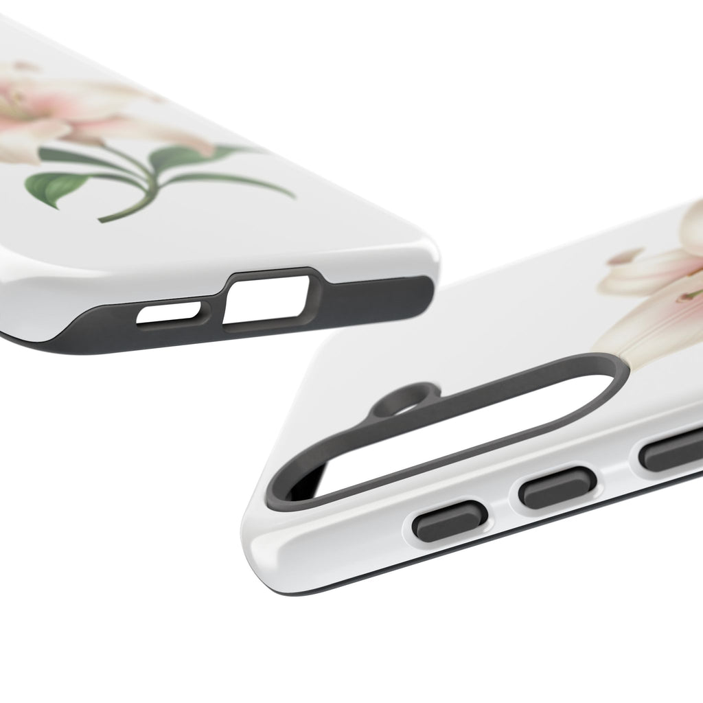 Floral Lily Phone Case — Pink Lily Tough Protective Cover