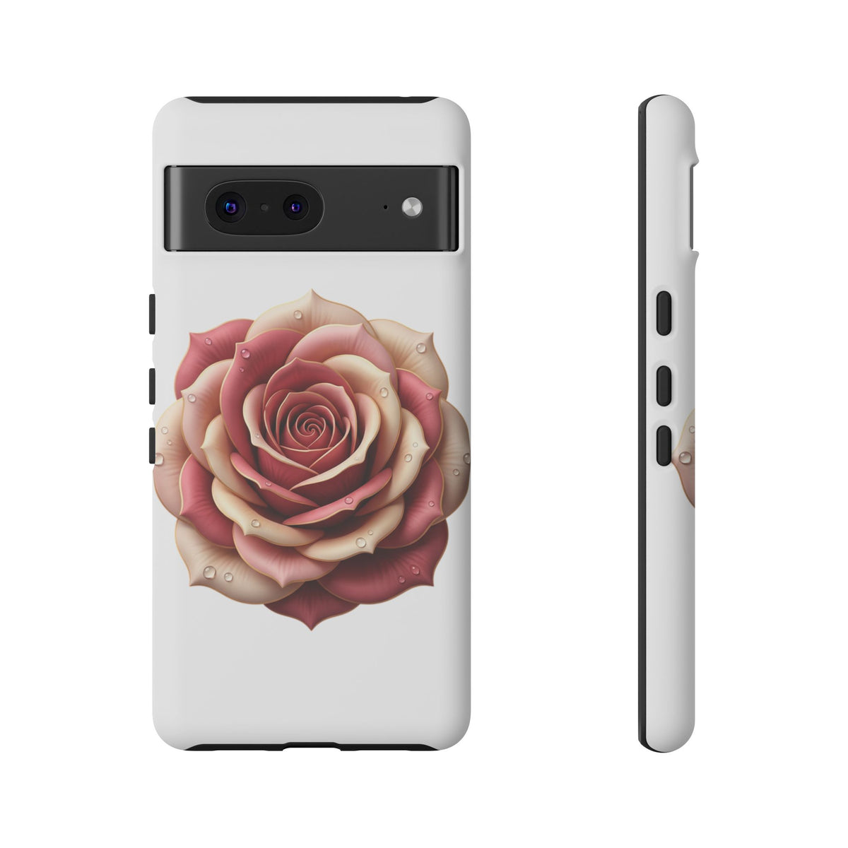 Rose Waterdrop Tough Phone Case — Protective Floral iPhone Cover