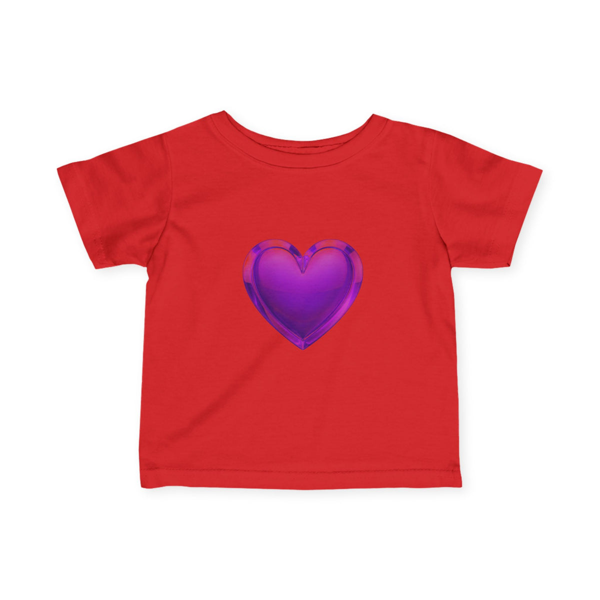 Infant Tee — Shiny Purple Heart Baby T-Shirt