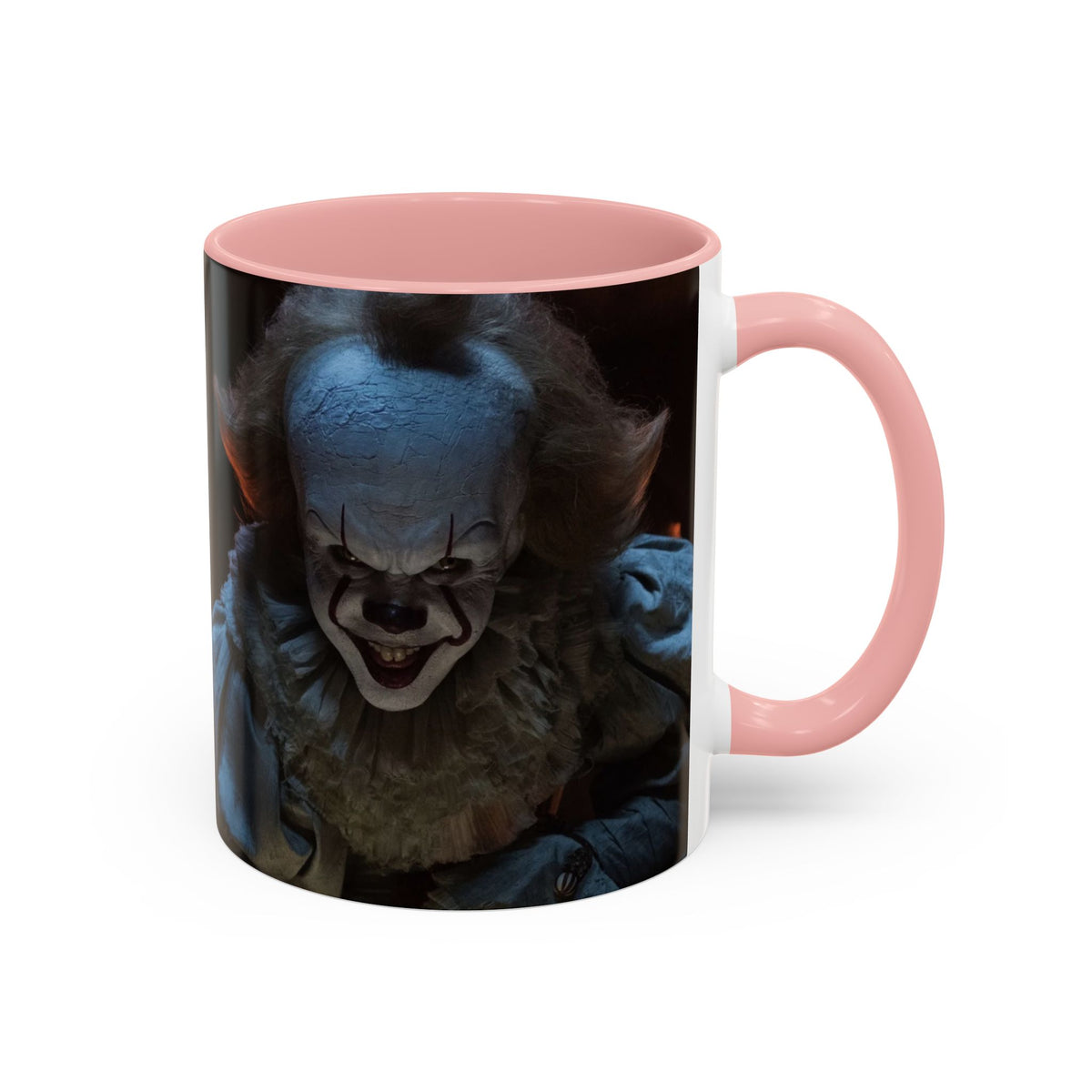 Creepy Pennywise Horror Coffee Mug — Scary Clown Accent Mug (11/15oz)