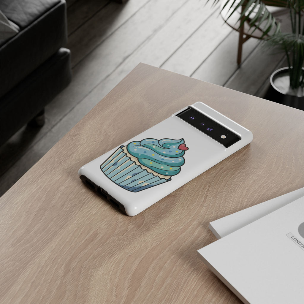 Blue Cupcake Tough Phone Cases