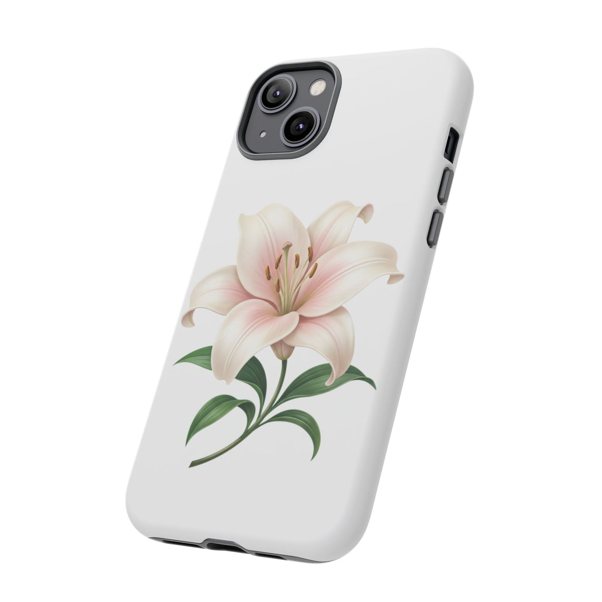 Floral Lily Phone Case — Pink Lily Tough Protective Cover