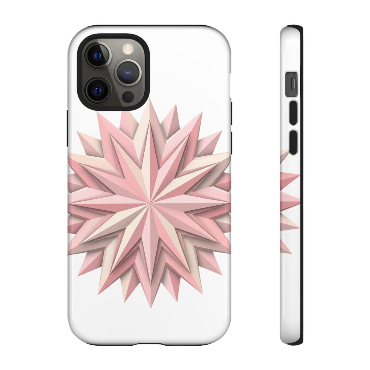 Pink Geometric Star Phone Case — Tough Protective iPhone Cover