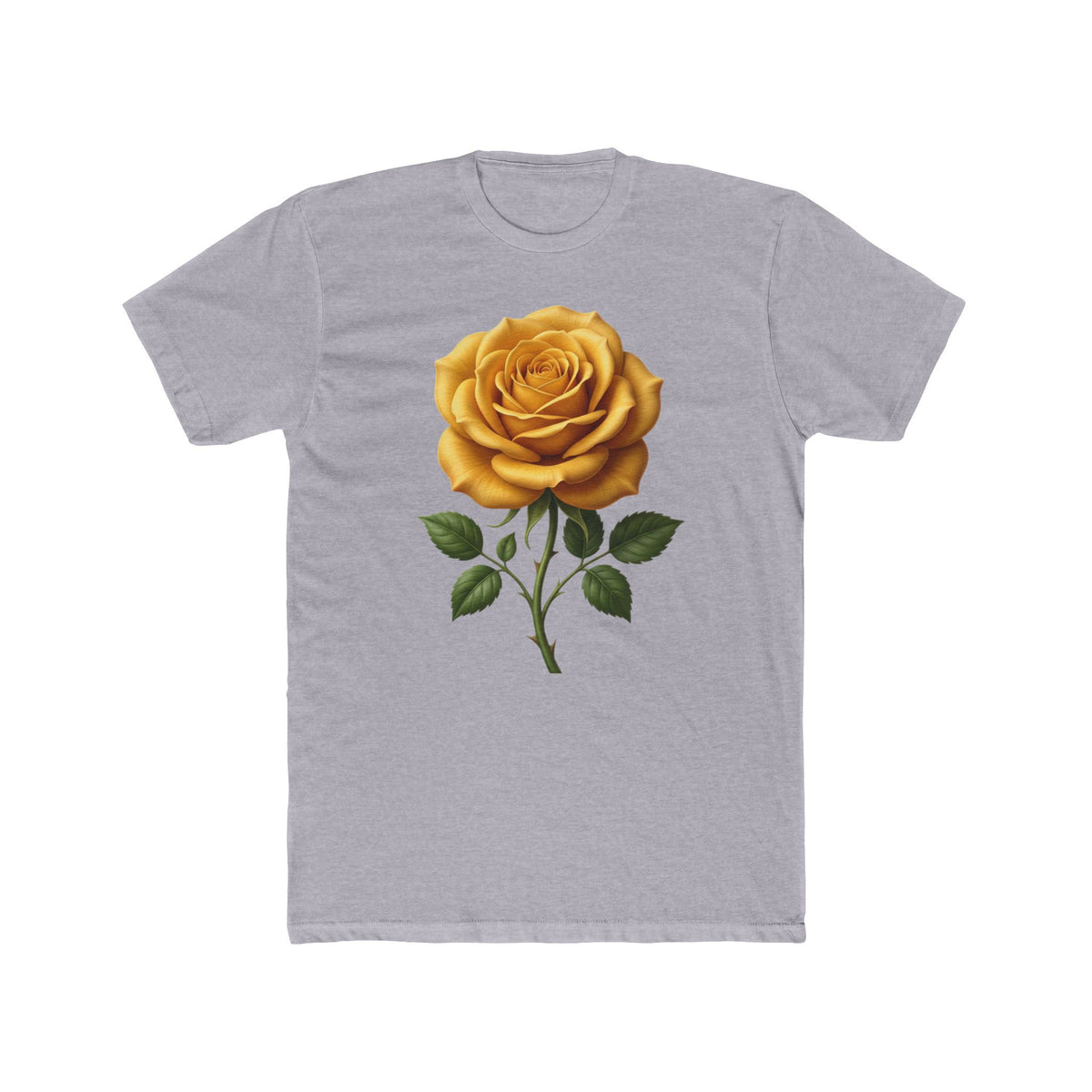 Yellow Rose Graphic Tee - Vintage Botanical Floral T-Shirt