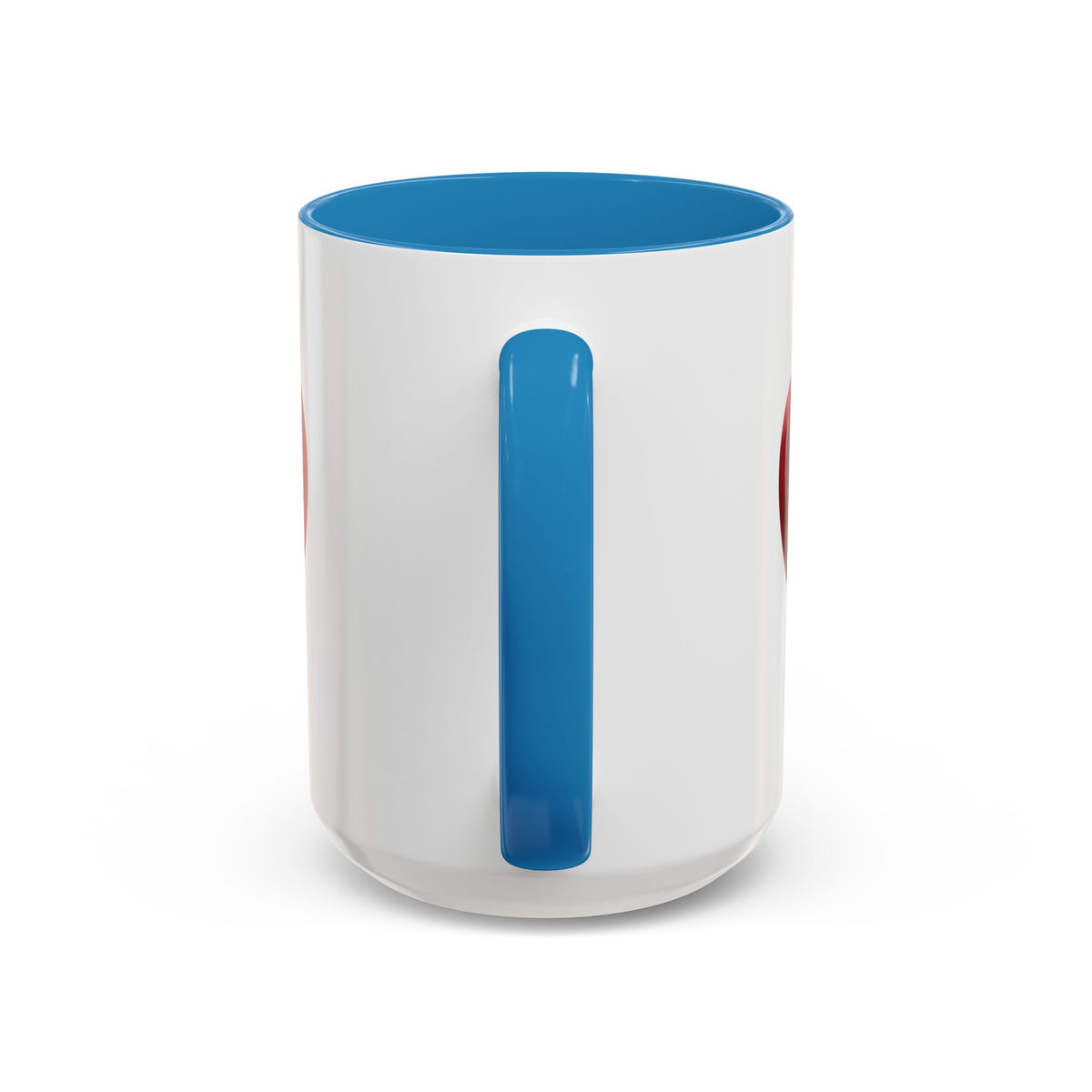 Heart Accent Coffee Mug – Red 3D Heart Design, Valentine’s Day Gift