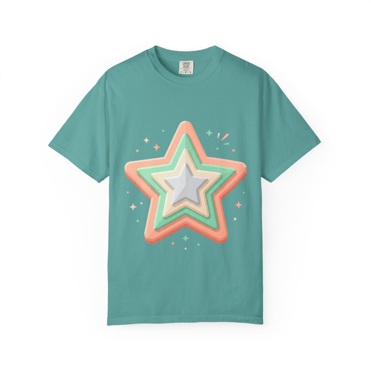 Star Design Unisex Garment-Dyed T-shirt
