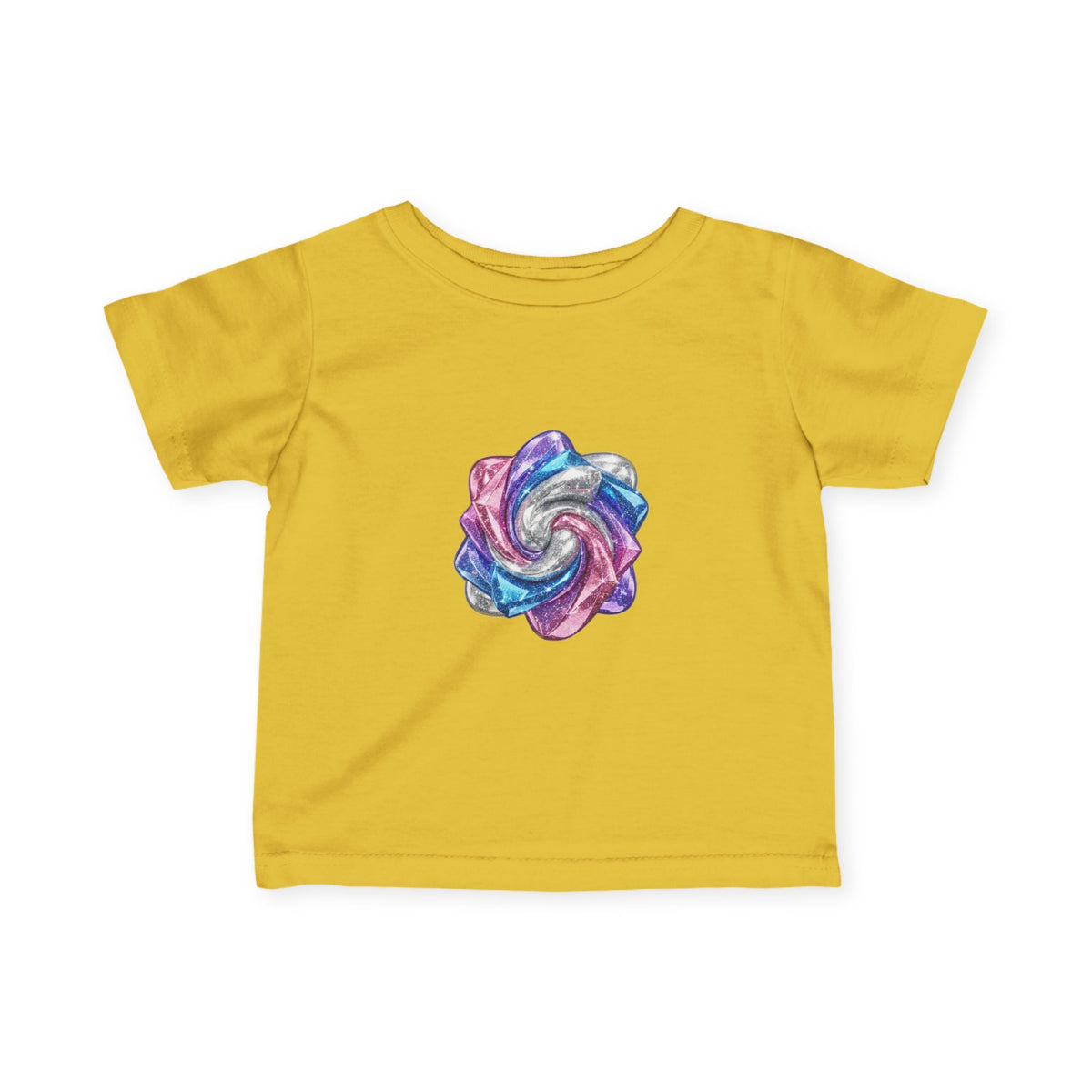 3D Glitter Design Infant Fine Jersey Tee