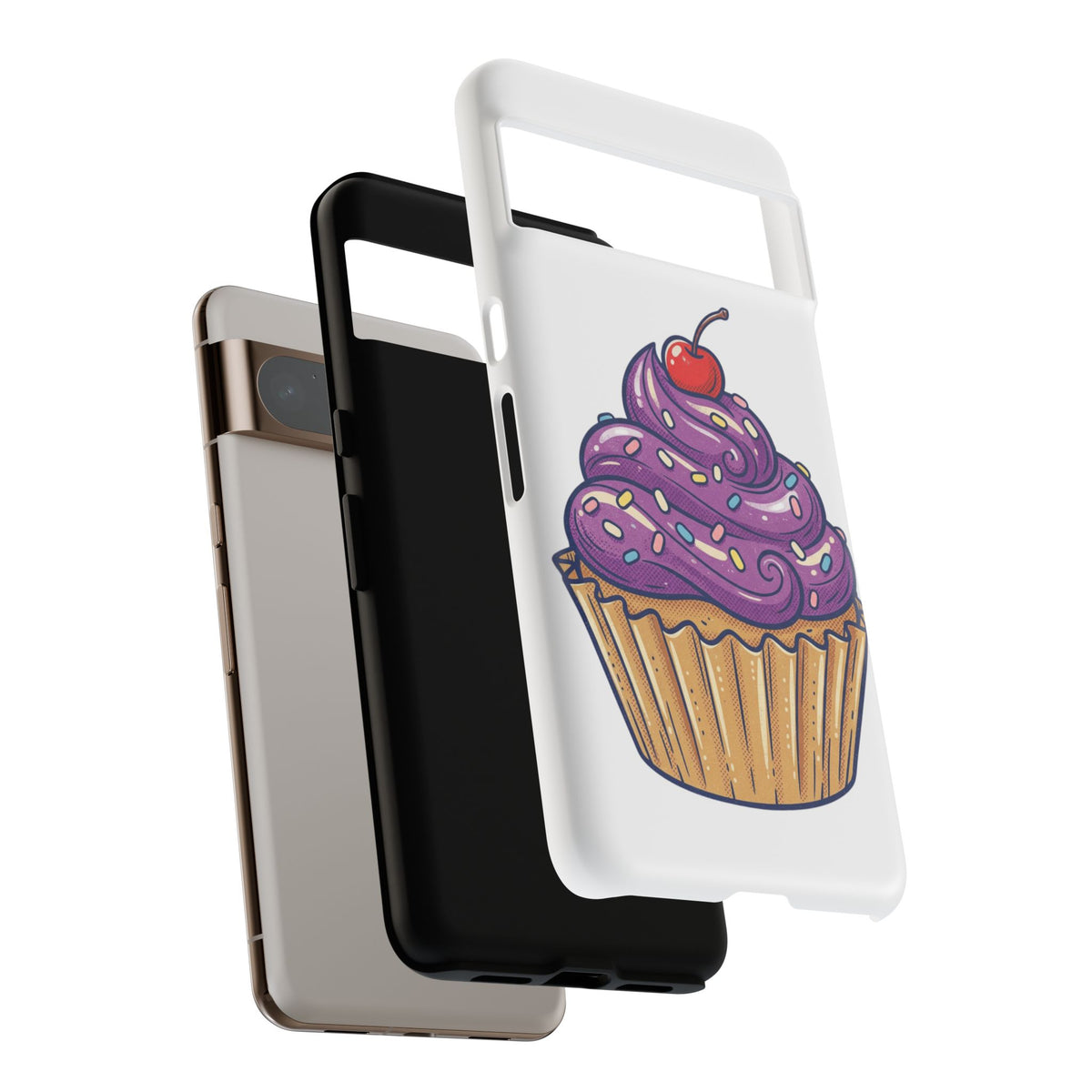 Purple Cupcake Tough Phone Cases