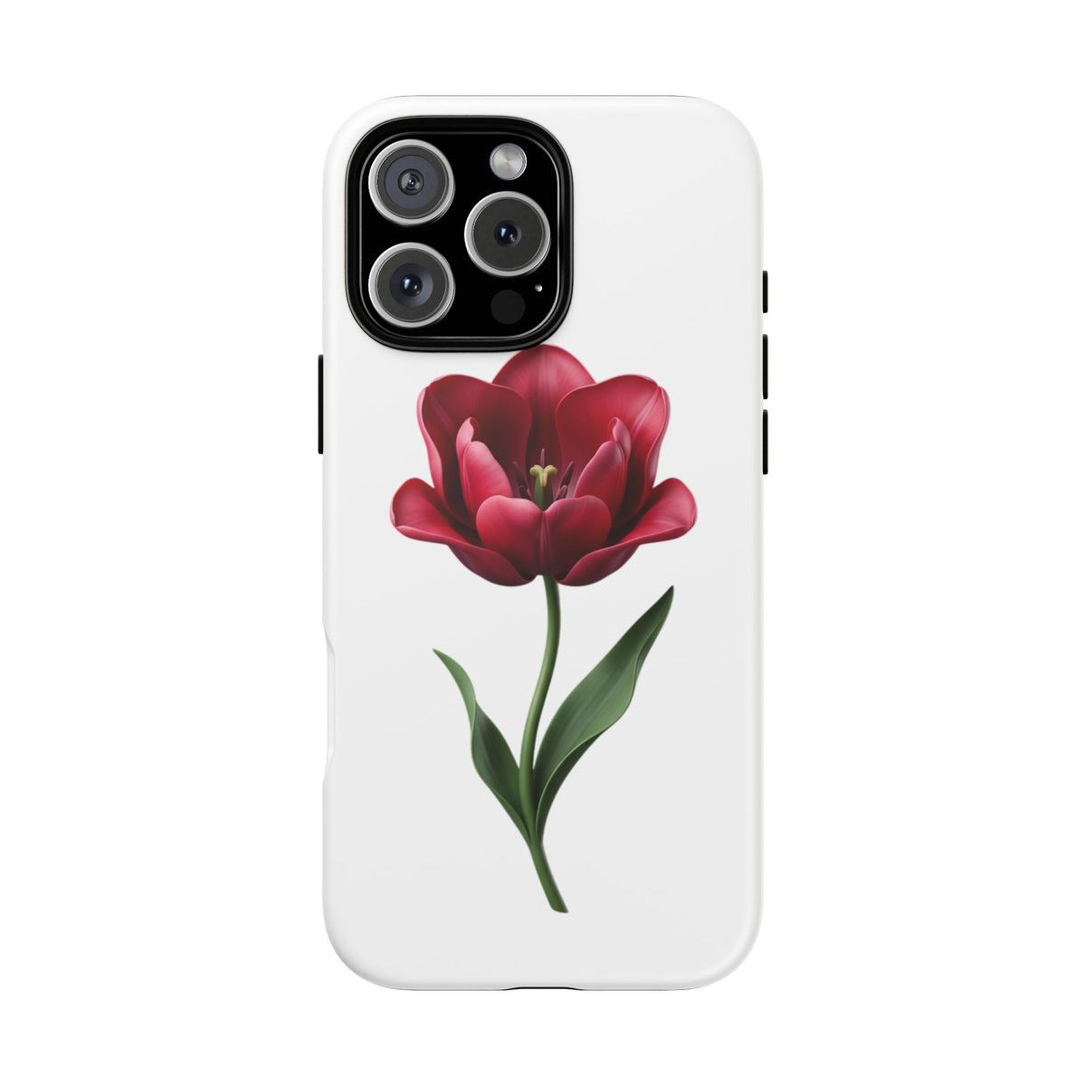 Tulip Floral Tough Phone Case – Protective Blossom iPhone Cover