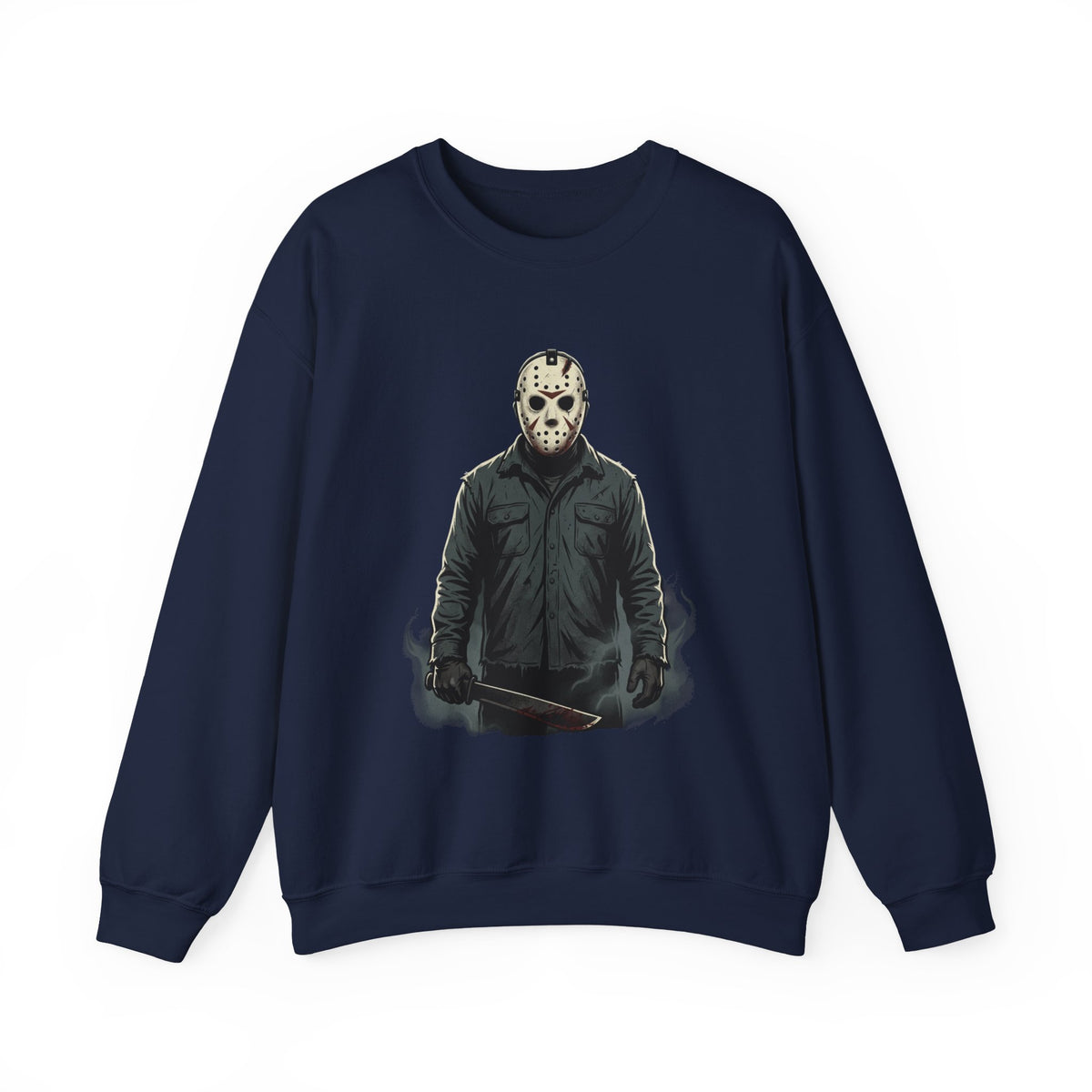 Jason Mask Sweatshirt - Horror Crewneck for Fans of Friday the 13th