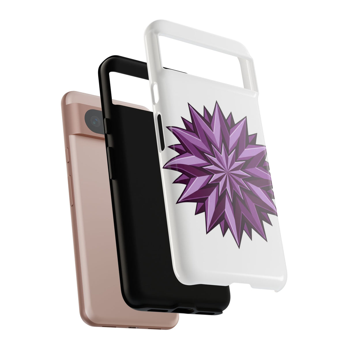 Purple Geometric Star Phone Case