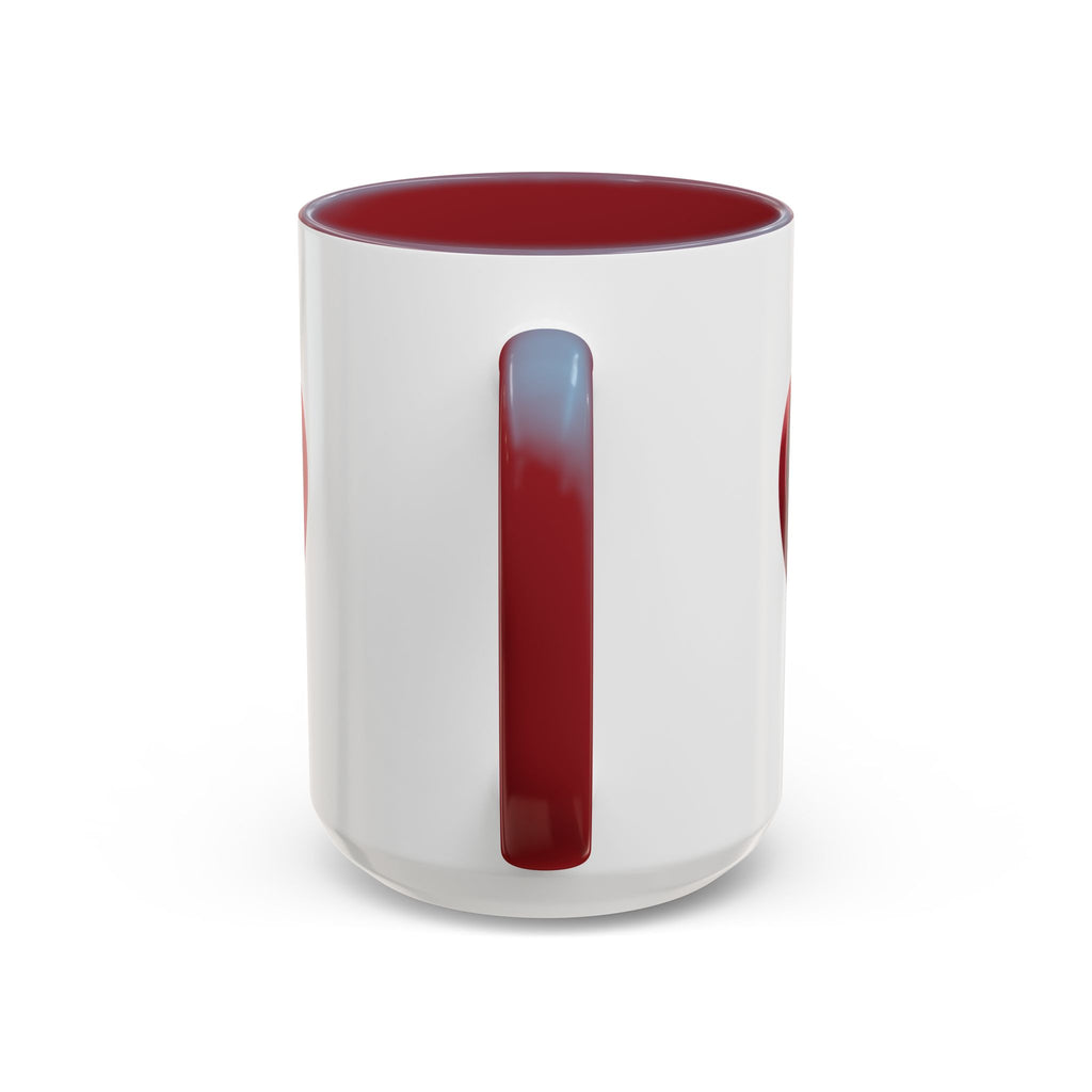 Heart Accent Coffee Mug – Red 3D Heart Design, Valentine’s Day Gift