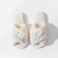 Cross slippers, plush slippers