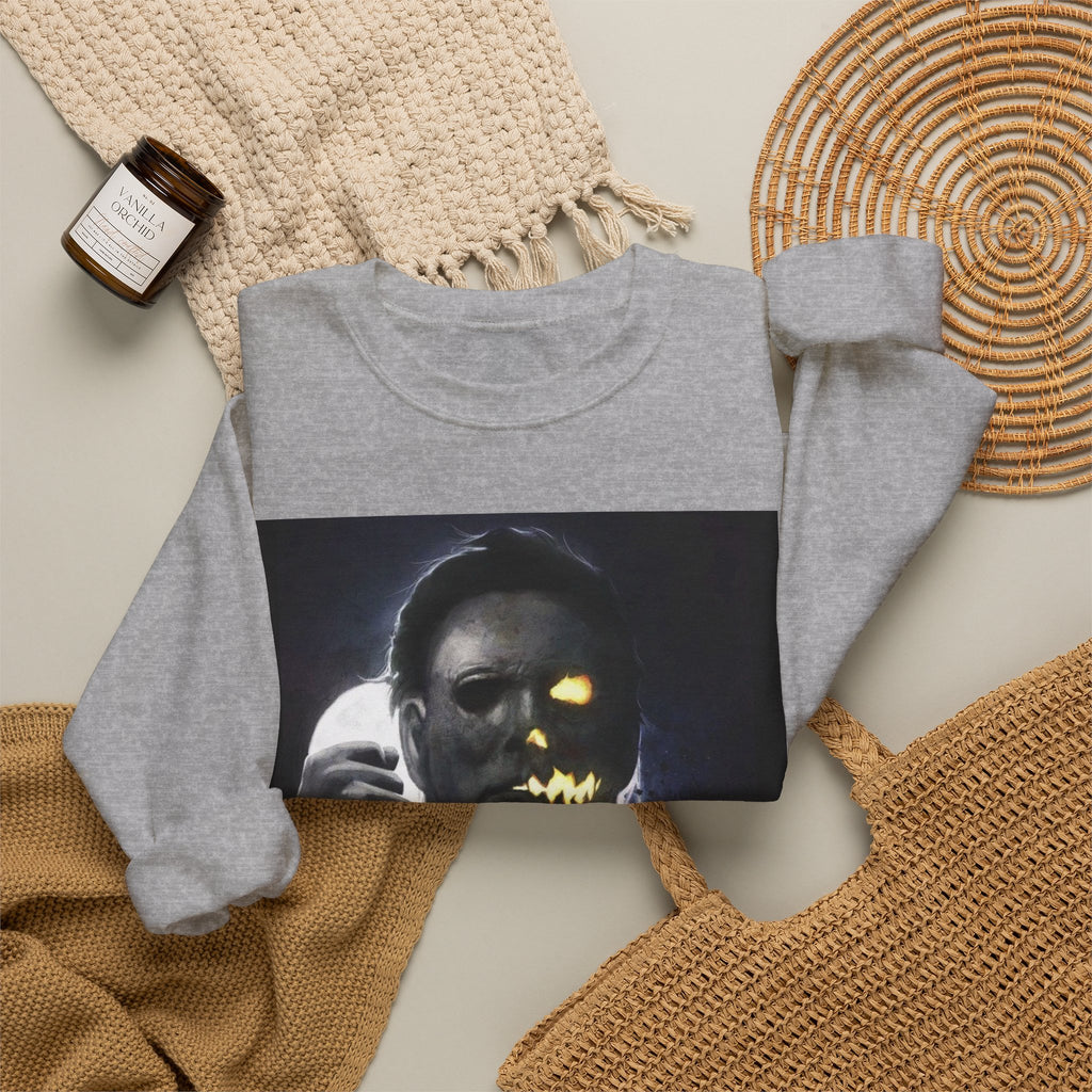 Halloween Michael Myers Mask Crewneck Sweatshirt