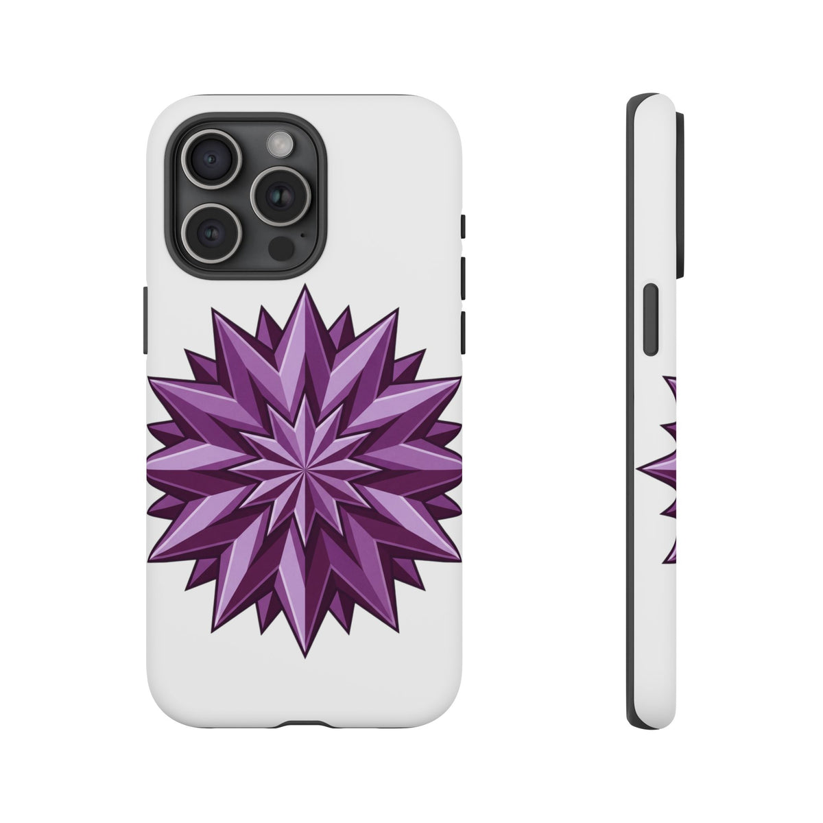 Purple Geometric Star Phone Case