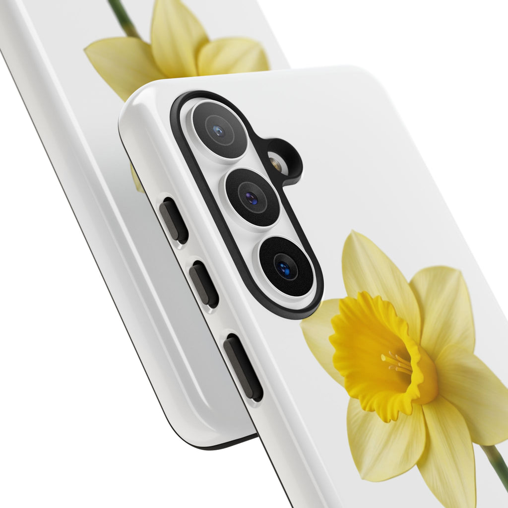 Daffodil Blossom Tough Phone Case — Yellow Spring Floral iPhone Cover