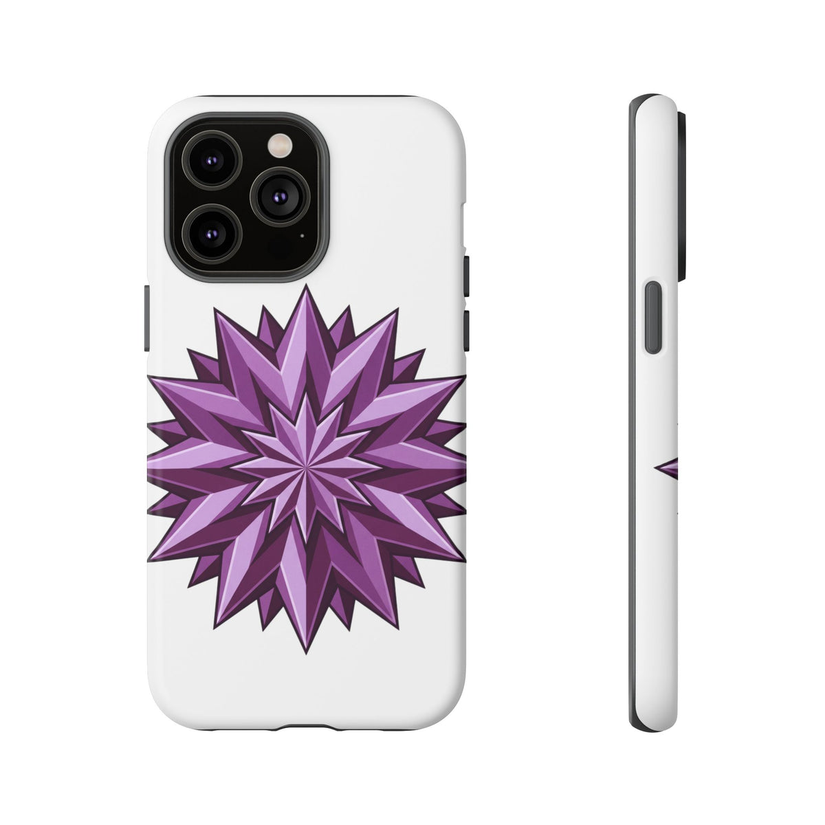 Purple Geometric Star Phone Case