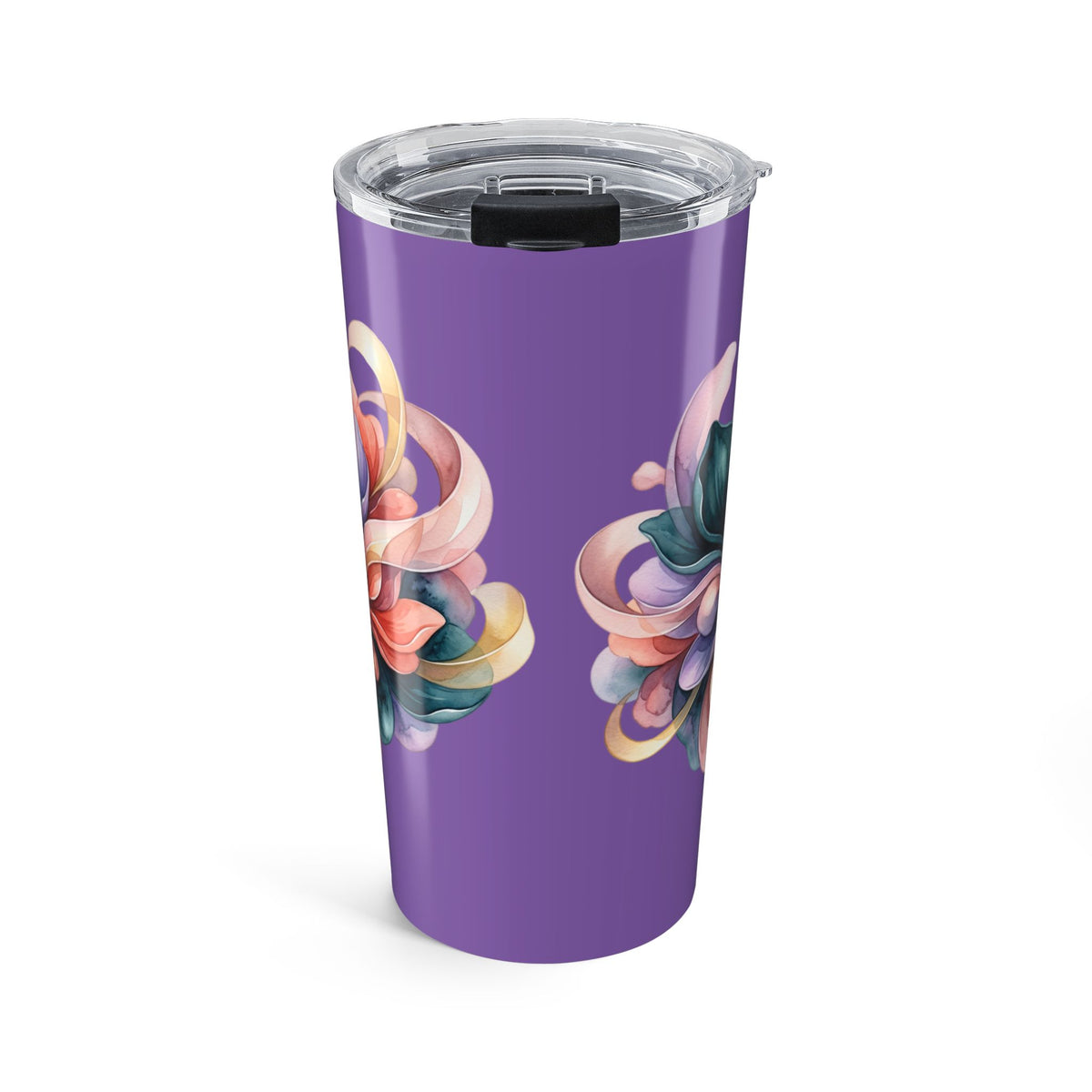 20oz Floral Tumbler – Colorful Abstract Rose Travel Cup