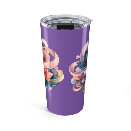 20oz Floral Tumbler – Colorful Abstract Rose Travel Cup