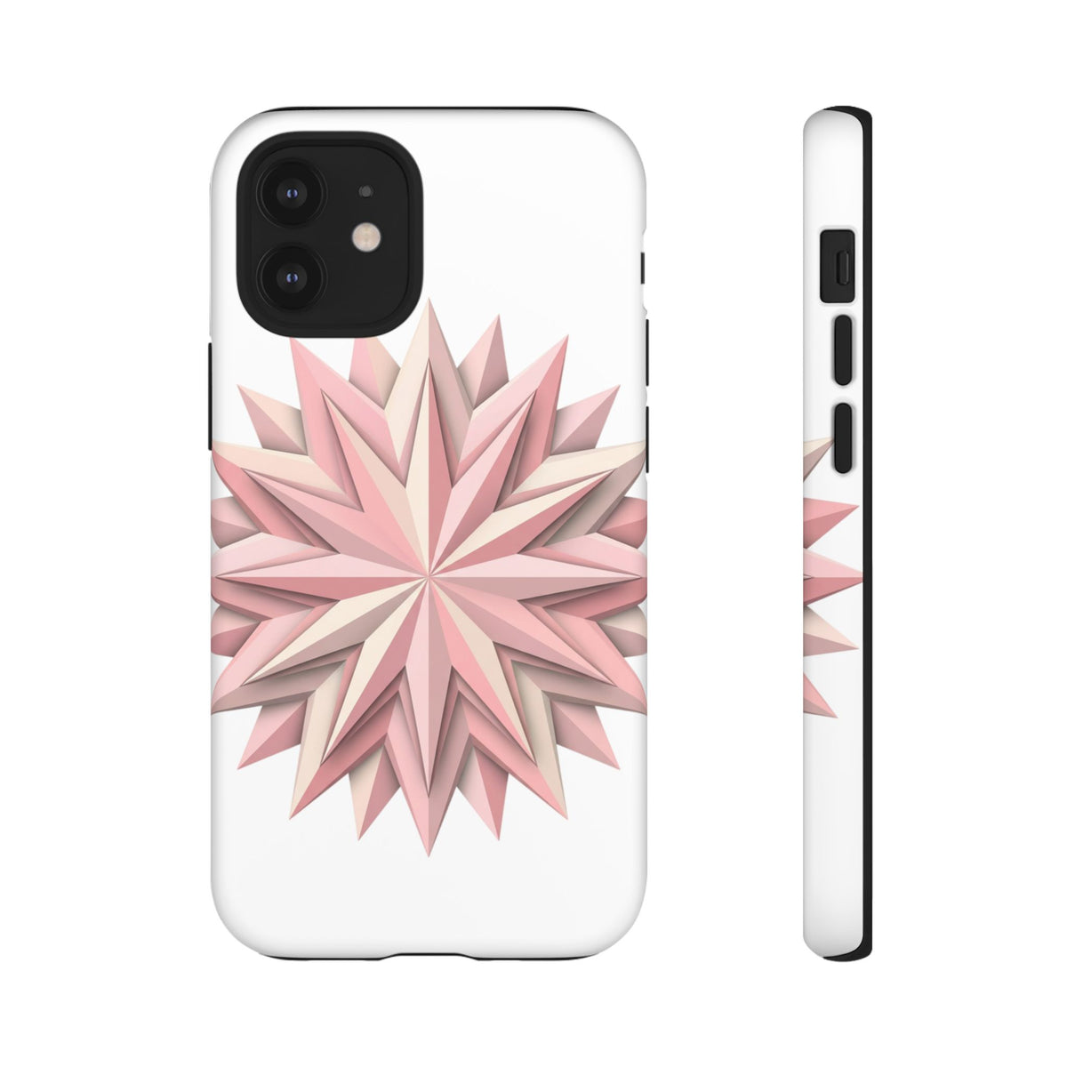 Pink Geometric Star Phone Case — Tough Protective iPhone Cover
