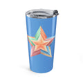 Star Design Tumbler 20oz Light Blue