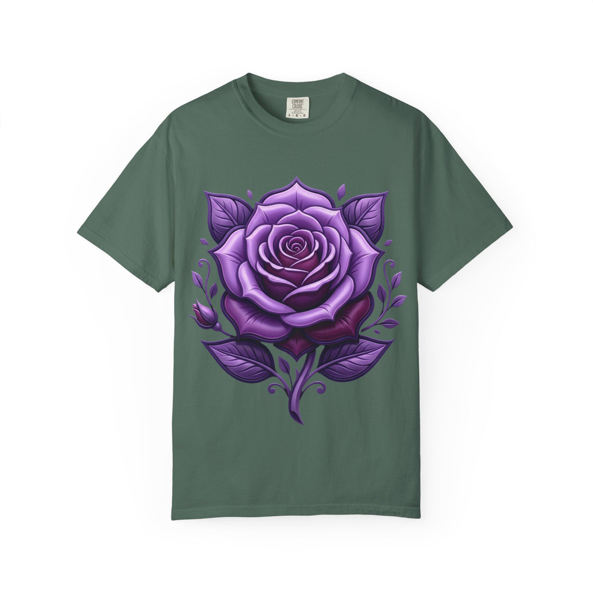 Purple Rose Graphic T-Shirt