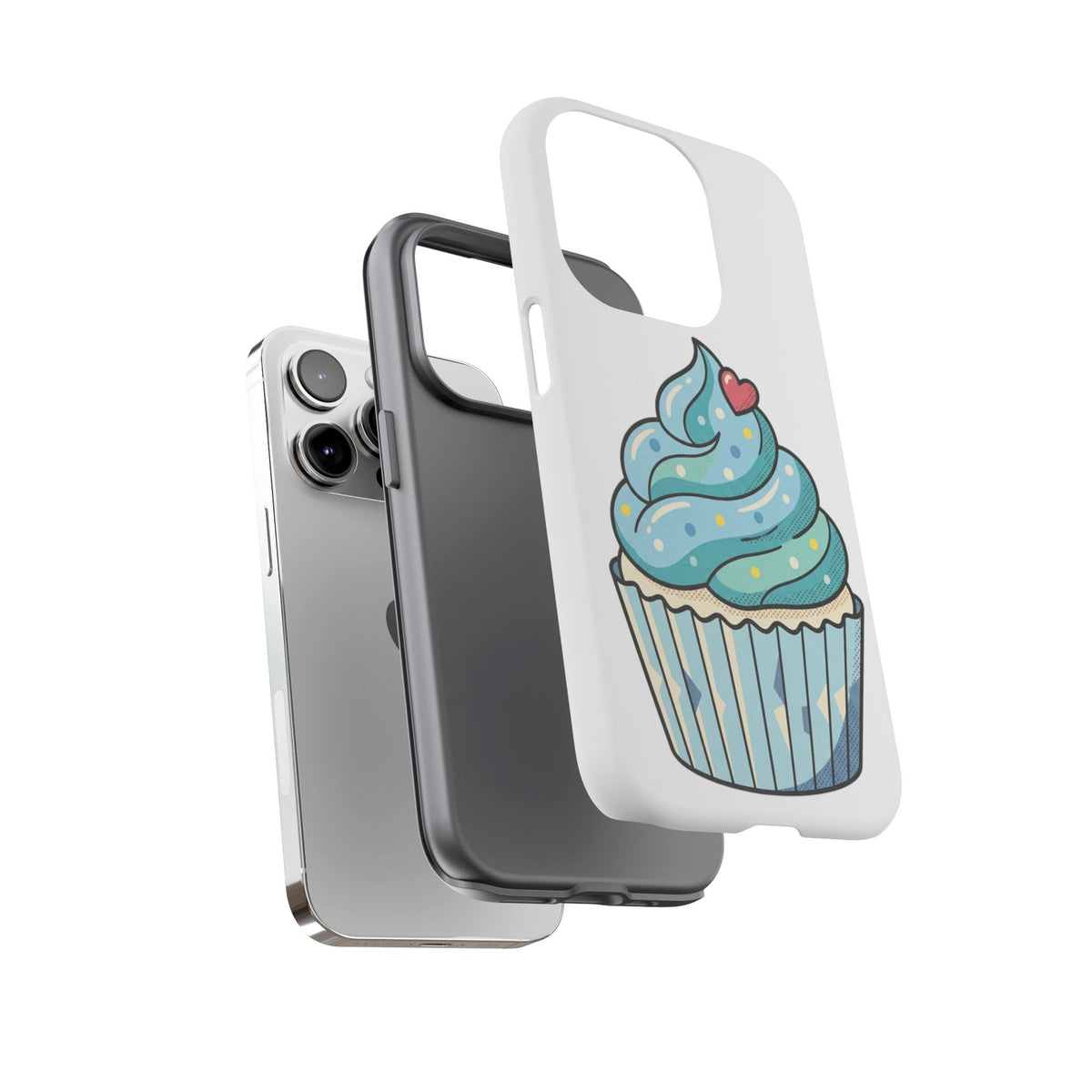 Blue Cupcake Tough Phone Cases