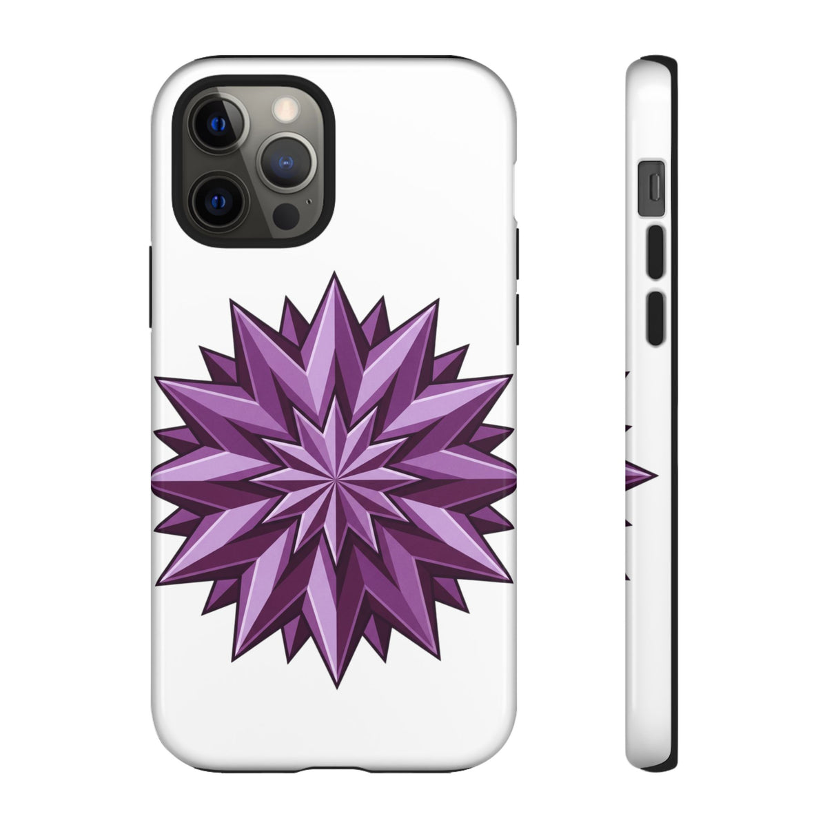 Purple Geometric Star Phone Case
