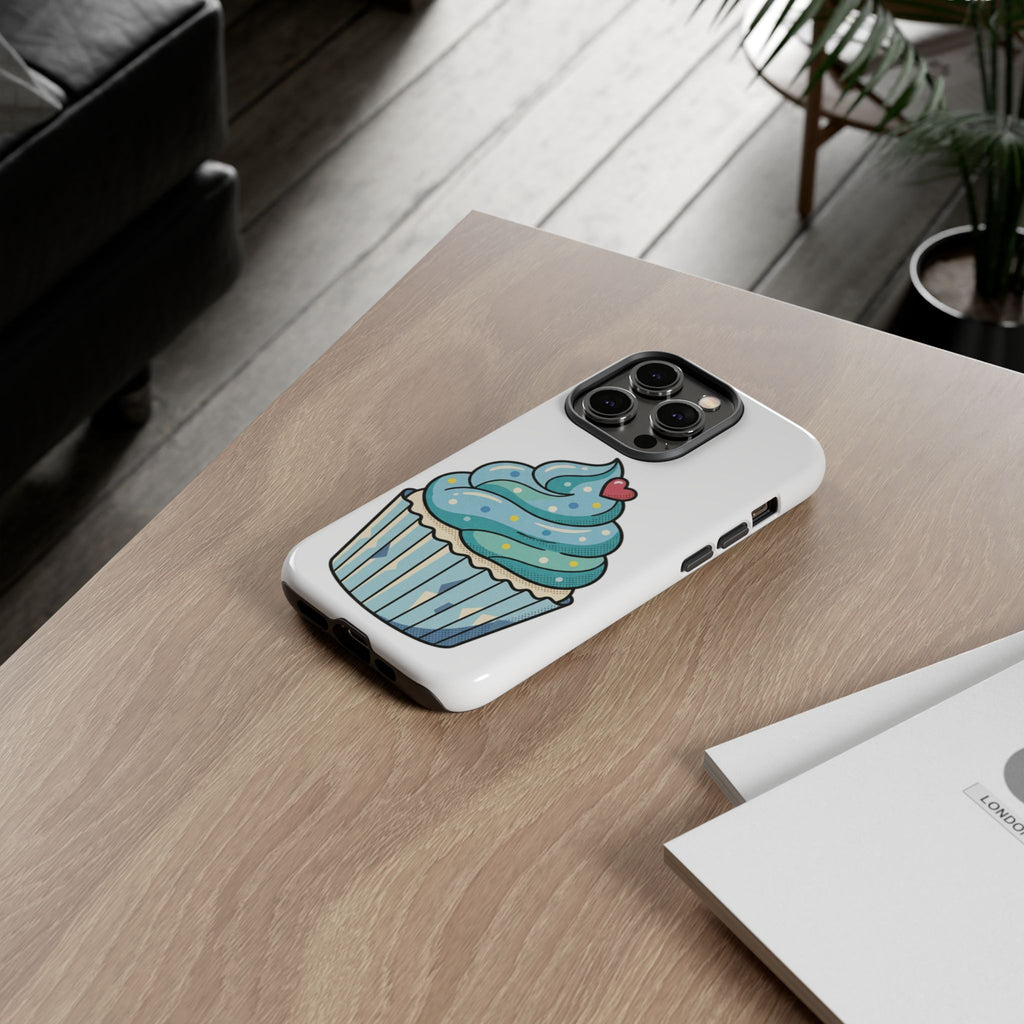 Blue Cupcake Tough Phone Cases