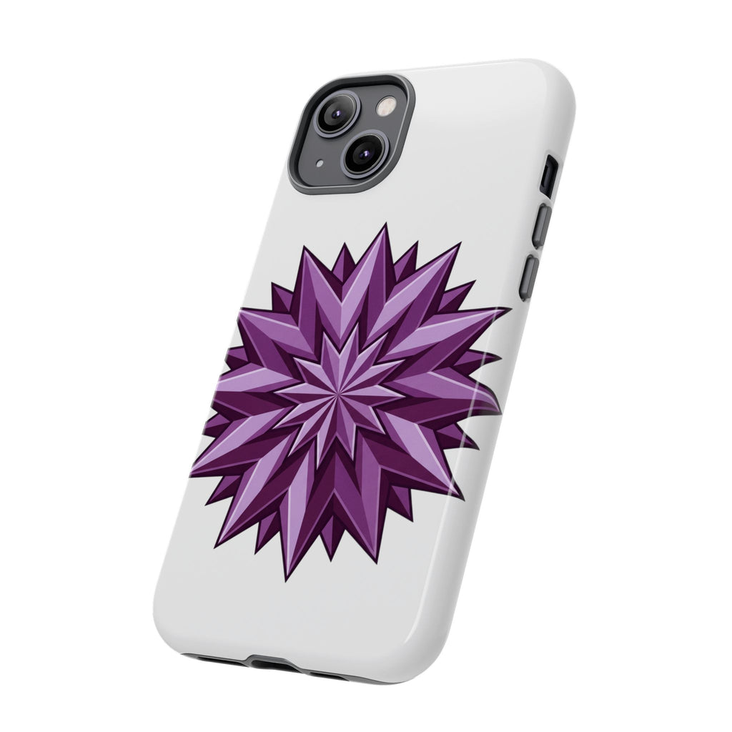 Purple Geometric Star Phone Case