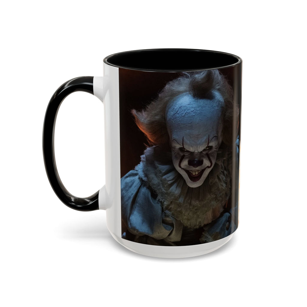 Creepy Pennywise Horror Coffee Mug — Scary Clown Accent Mug (11/15oz)