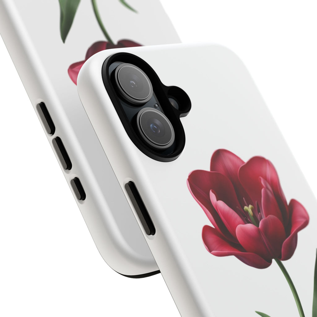 Tulip Floral Tough Phone Case – Protective Blossom iPhone Cover