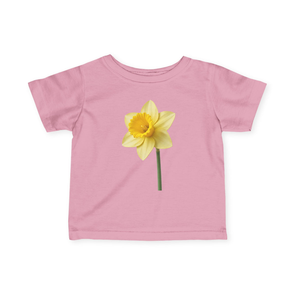 Infant Tee — Yellow Daffodil Floral Baby Shirt