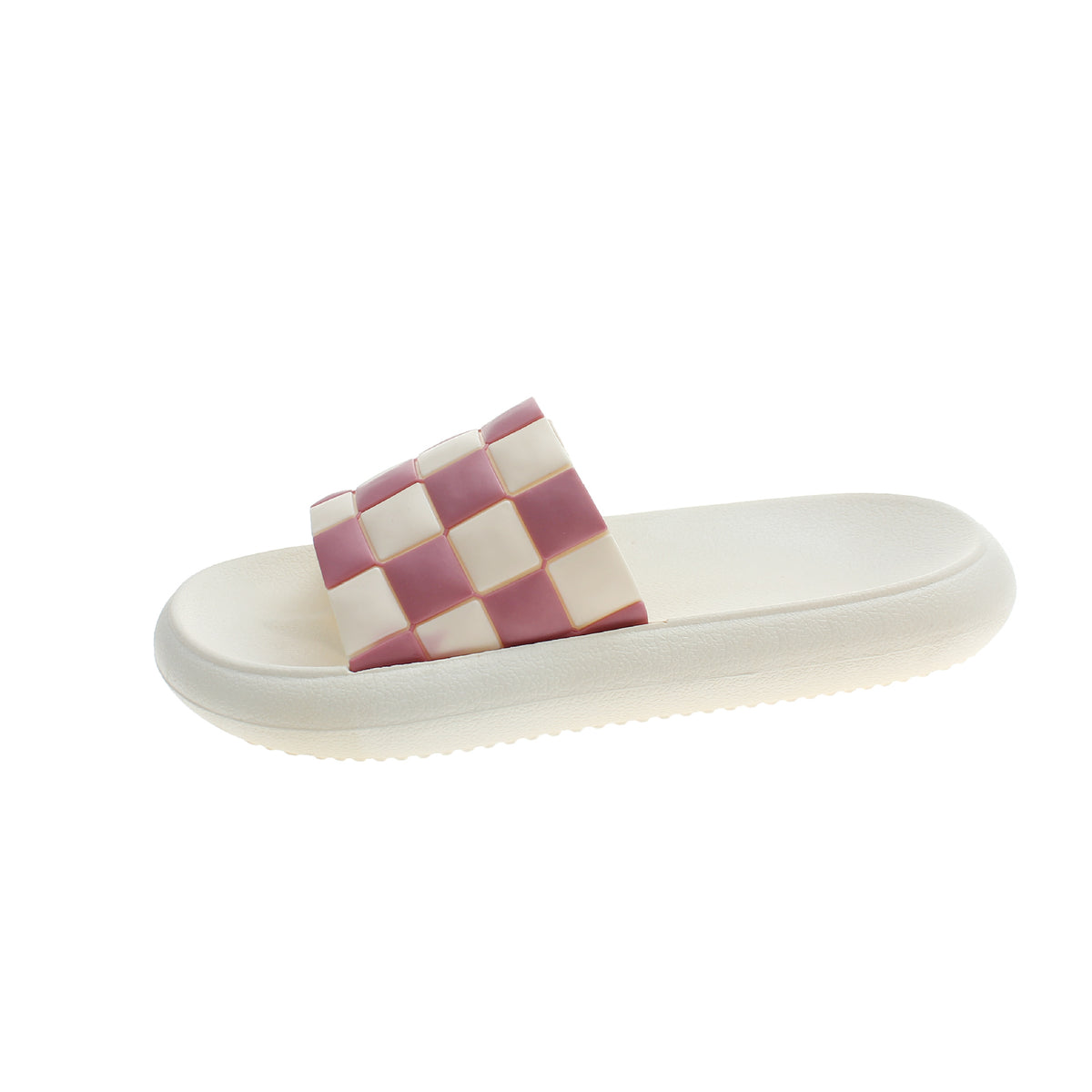 New Black And White Checkerboard Slippers Female Couple Slippers Home Bathroom Bath Soft Bottom Slippers