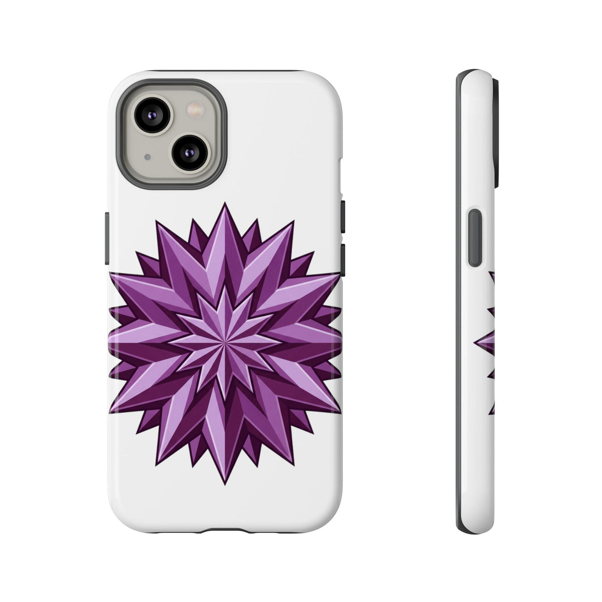 Purple Geometric Star Phone Case