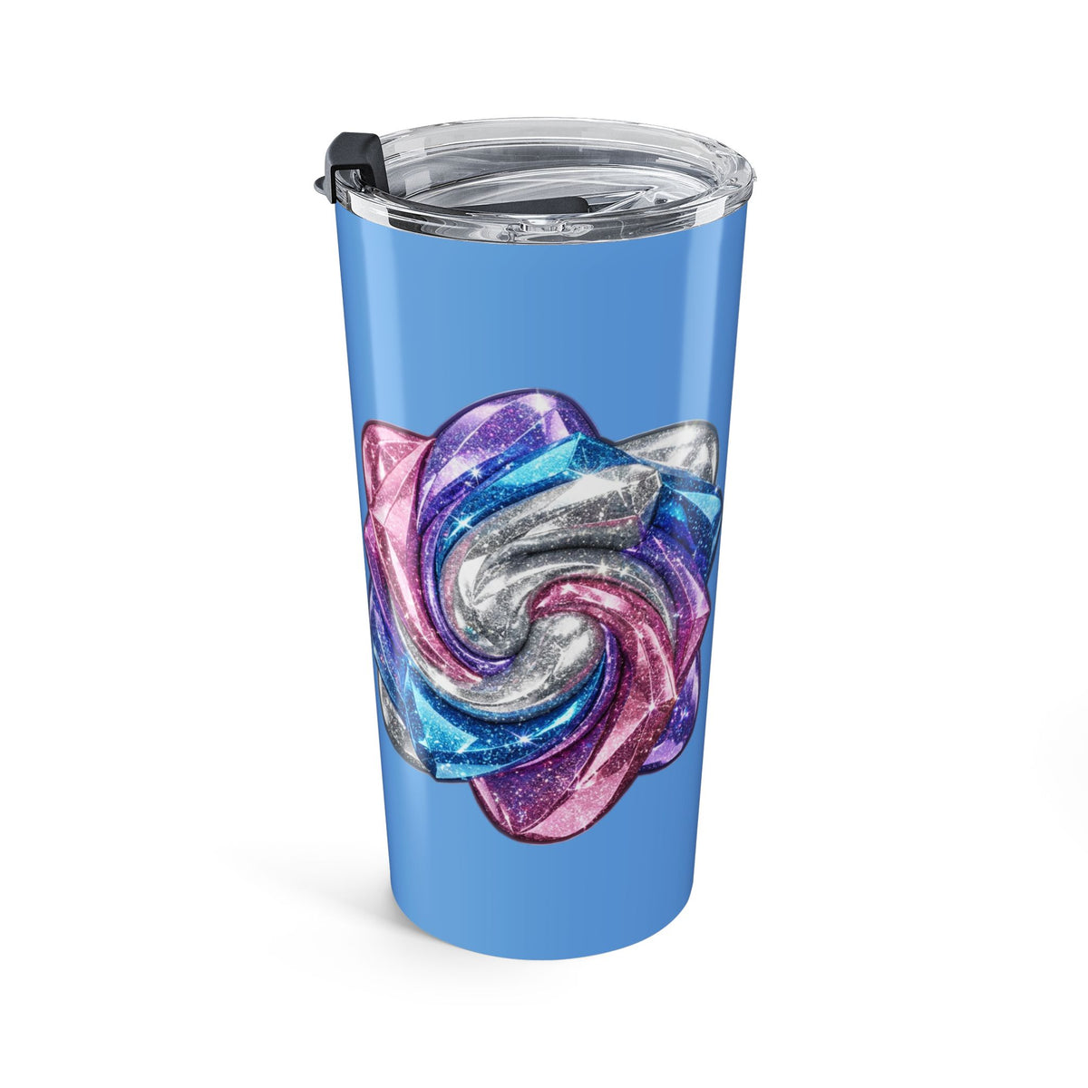 20oz Iridescent Rose Stainless Tumbler Light Blue  — Insulated Travel Cup