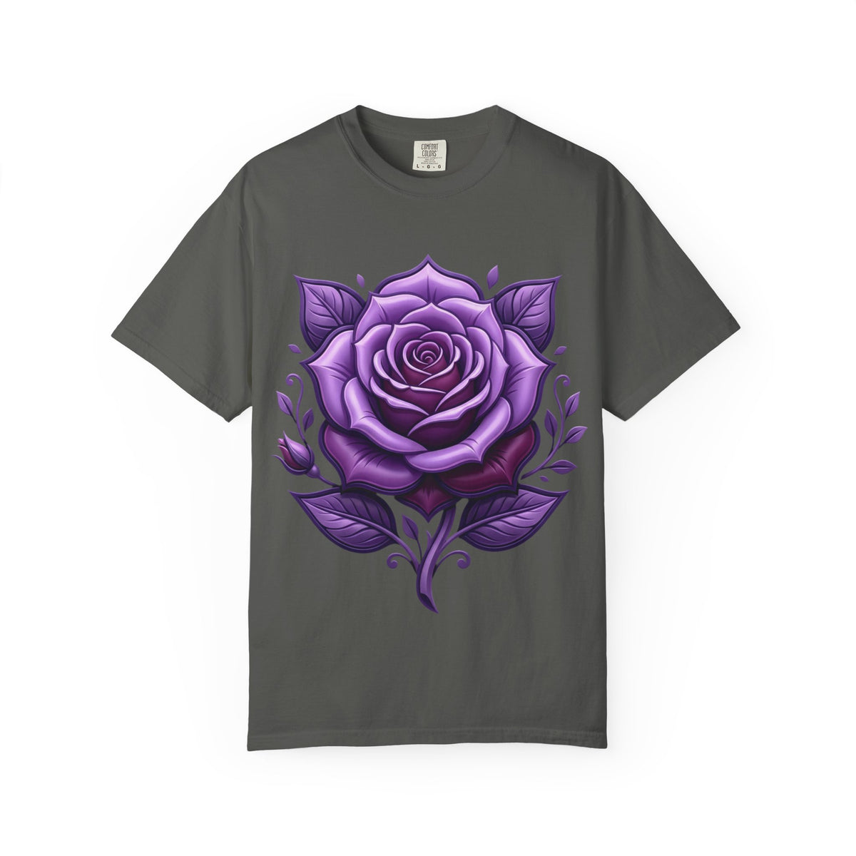 Purple Rose Graphic T-Shirt