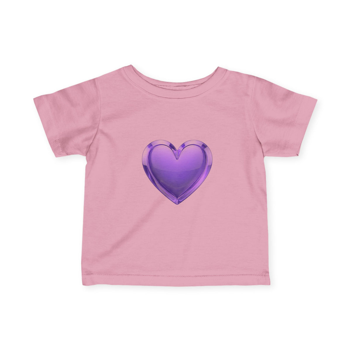 Infant Tee — Shiny Purple Heart Baby T-Shirt