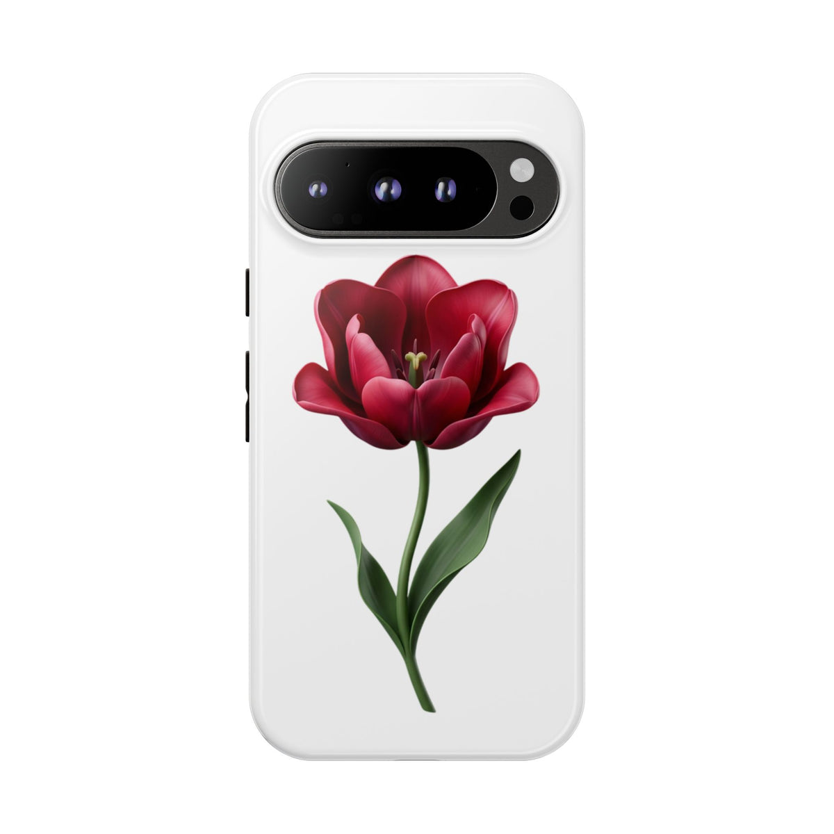 Tulip Floral Tough Phone Case – Protective Blossom iPhone Cover