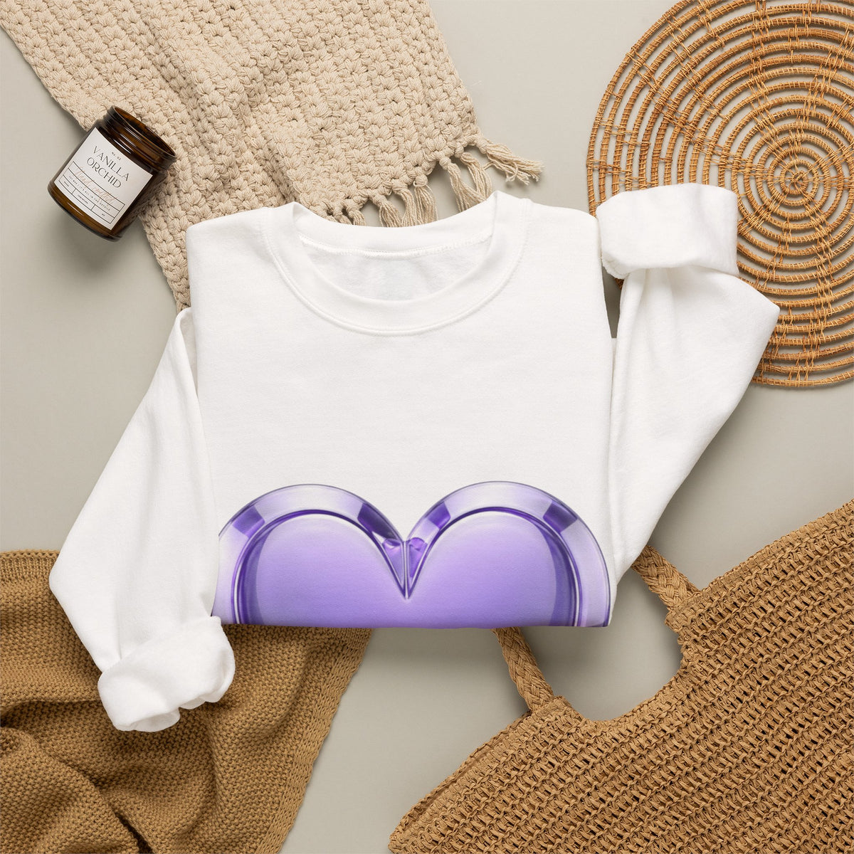 Purple Heart Unisex Heavy Blend™ Crewneck Sweatshirt