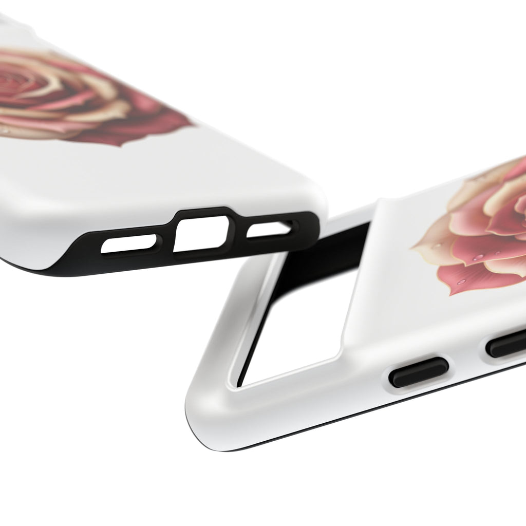 Rose Waterdrop Tough Phone Case — Protective Floral iPhone Cover