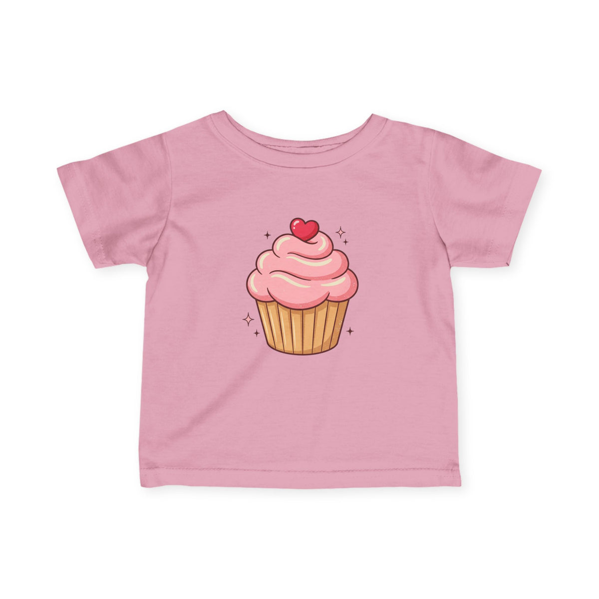 Pink Cupcake Infant Fine Jersey Tee