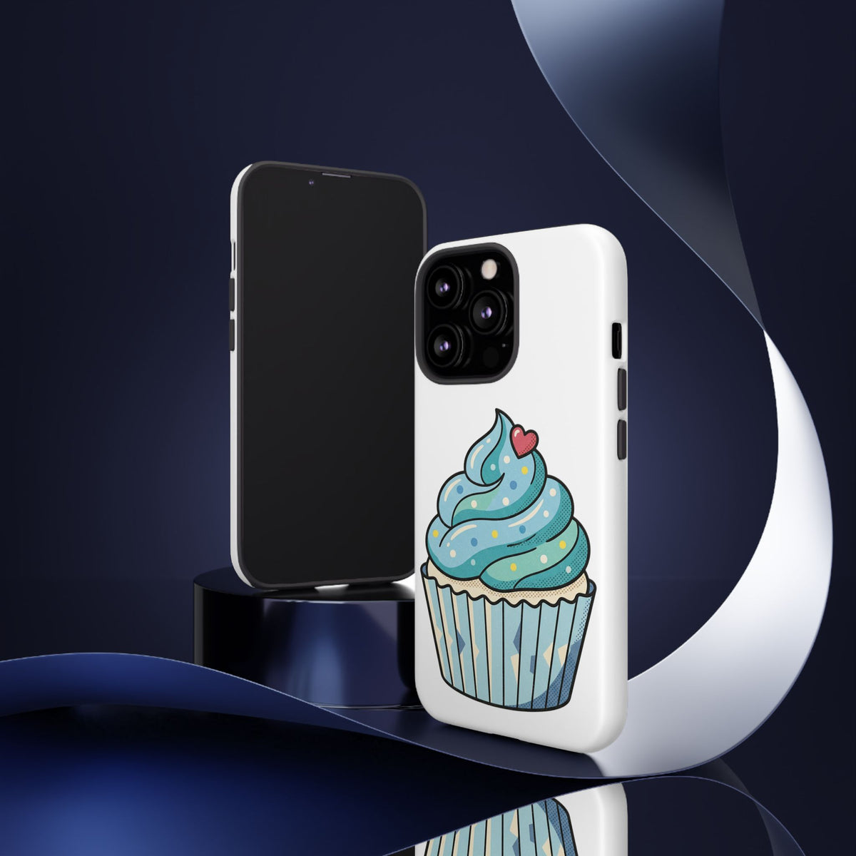 Blue Cupcake Tough Phone Cases