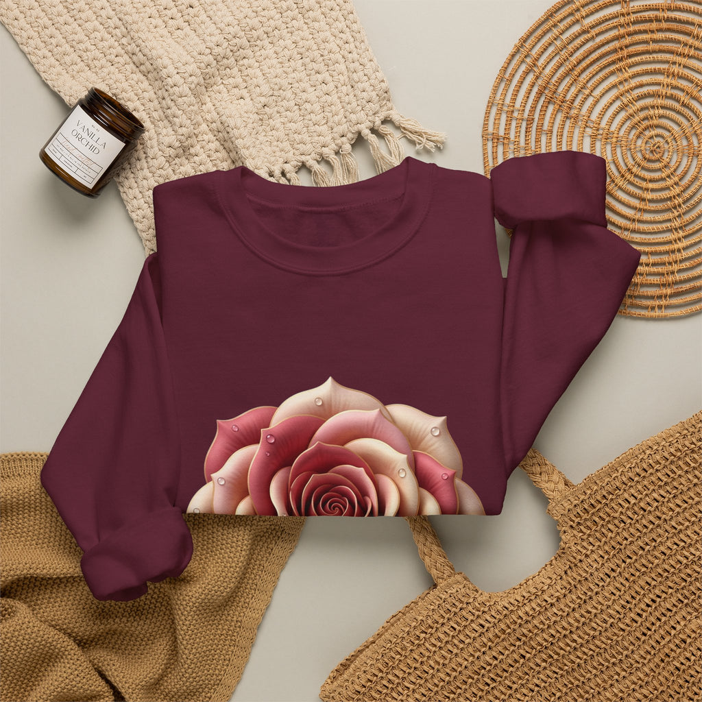 Rose Bloom Crewneck Sweatshirt