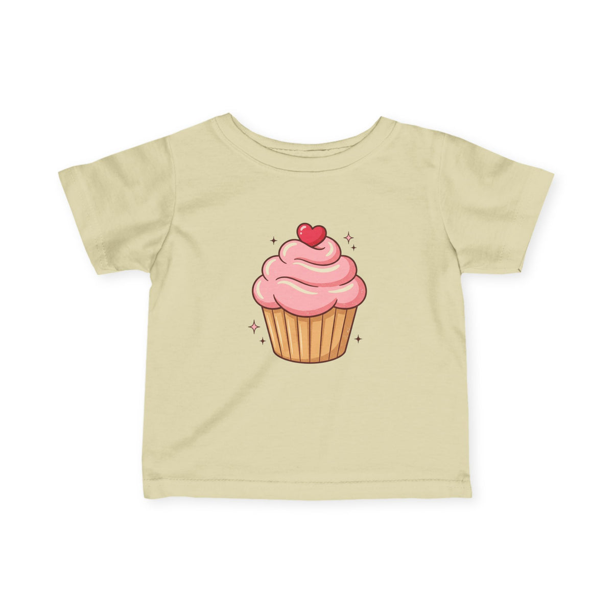 Pink Cupcake Infant Fine Jersey Tee