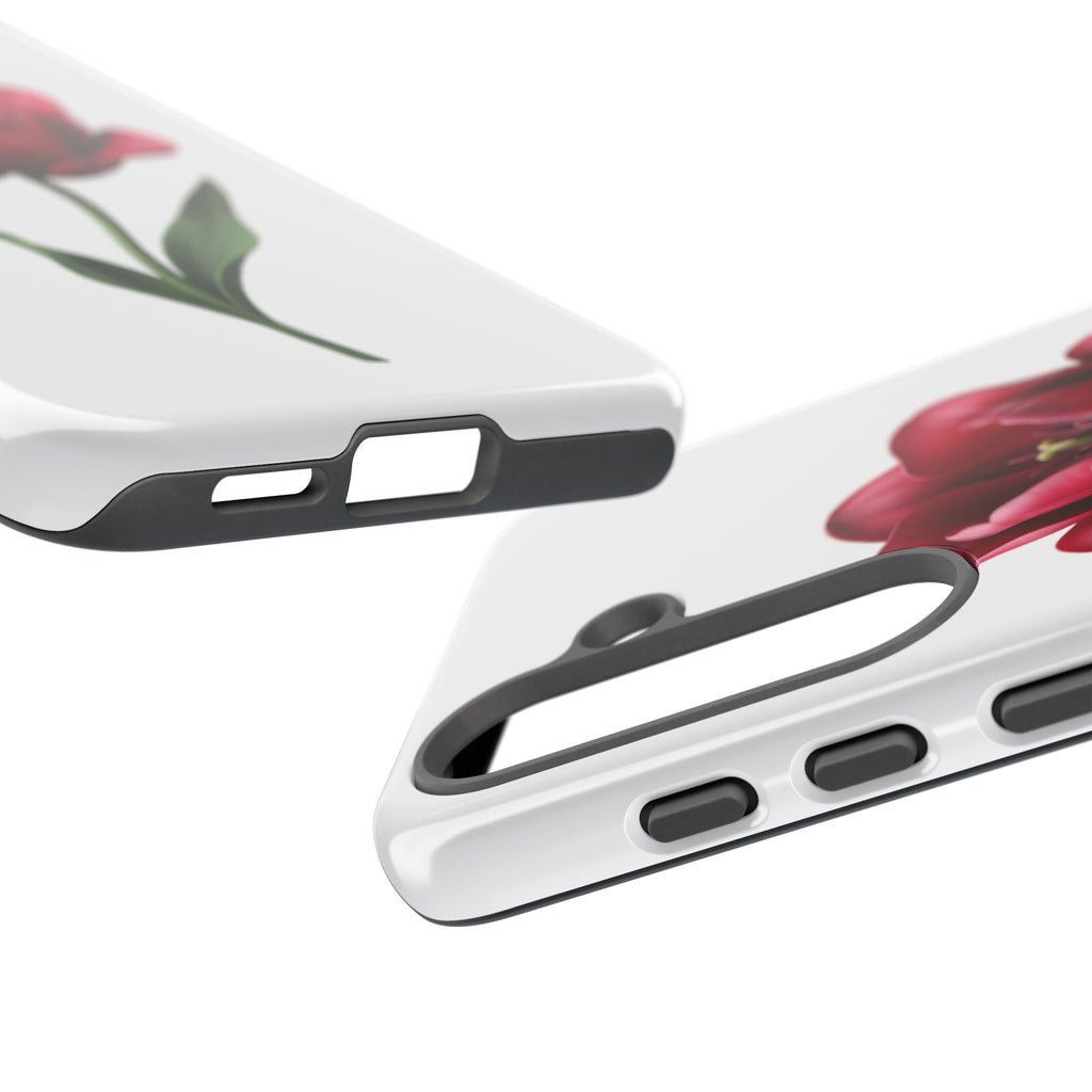 Tulip Floral Tough Phone Case – Protective Blossom iPhone Cover